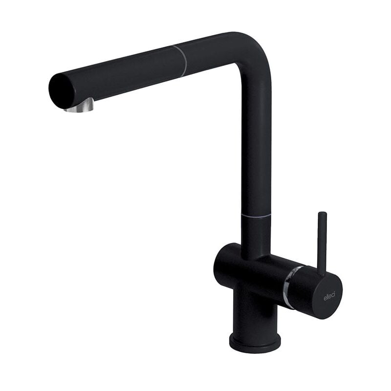 foto del prodotto elleci rubinetto miscelatore cucina bio stream plus keratek plus black nero assoluto mkkstp86ab