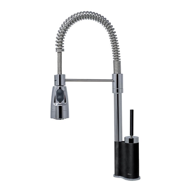 foto del prodotto elleci rubinetto miscelatore cucina chef keratek plus black nero assoluto mkkche86