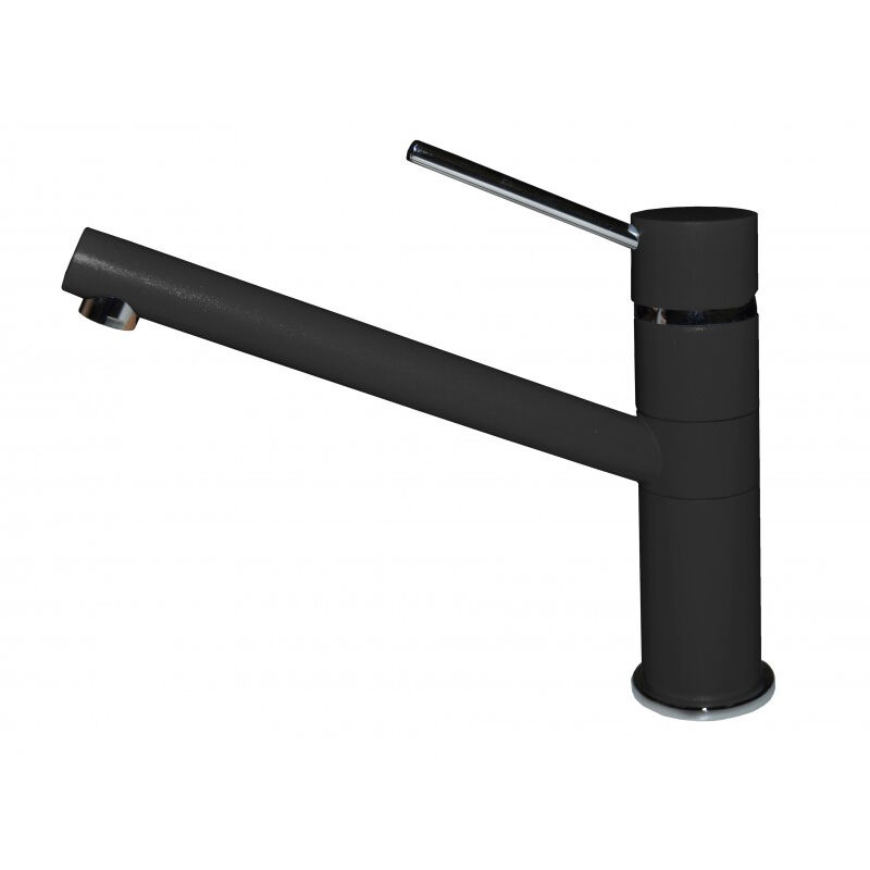 foto del prodotto elleci sava g40. tipo di beccuccio standard, colore del prodotto nero, materiale del rubinetto granitek. altezza sopra la superficie di
