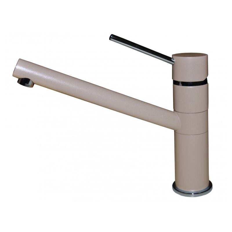 foto del prodotto elleci sava g43. tipo di beccuccio standard, colore del prodotto grigio, materiale del rubinetto granitek. altezza sopra la superficie di