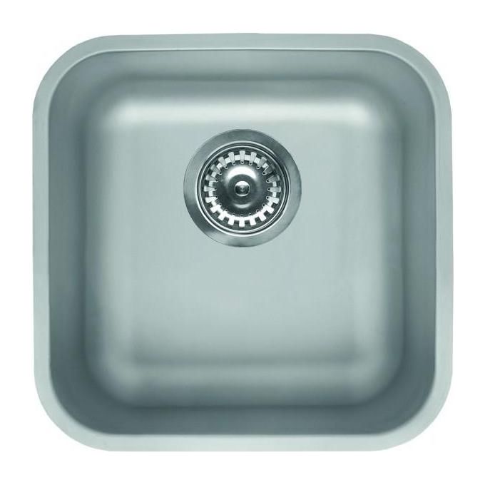 foto del prodotto elleci space 400 r50 lic400sacpun lavello da incasso 1 vasca, acciaio inox satinato, 43,6x43,6 cm, da incasso, inox satinato