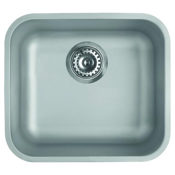 foto del prodotto elleci space 450 r50 lic450sacpun lavello sottotop 1 vasca, acciaio inox satinato, 49x44 cm, sottotop, inox satinato
