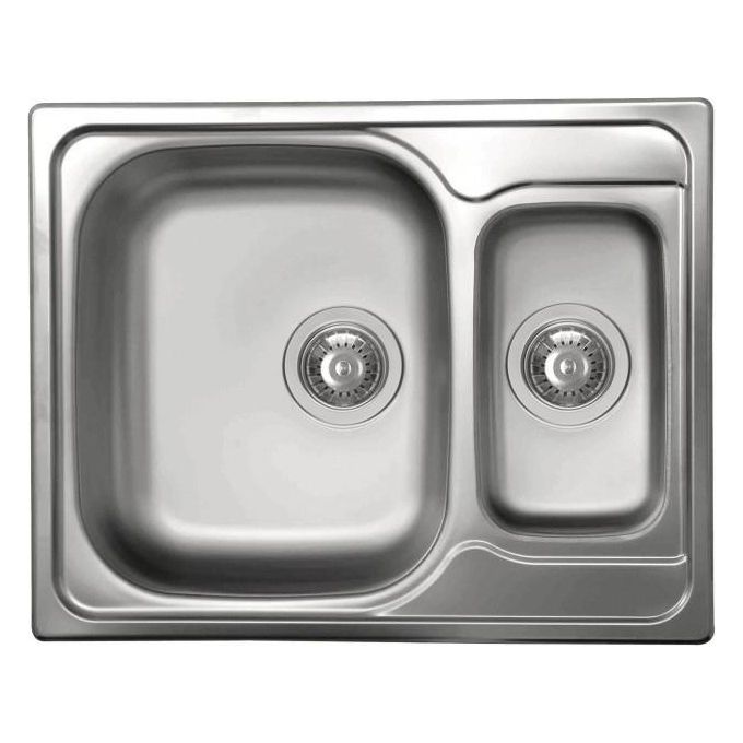 foto del prodotto elleci special 250 lix250sac lavello da incasso 1,5 vasche, acciaio inox satinato, 62x49 cm, da incasso, inox satinato