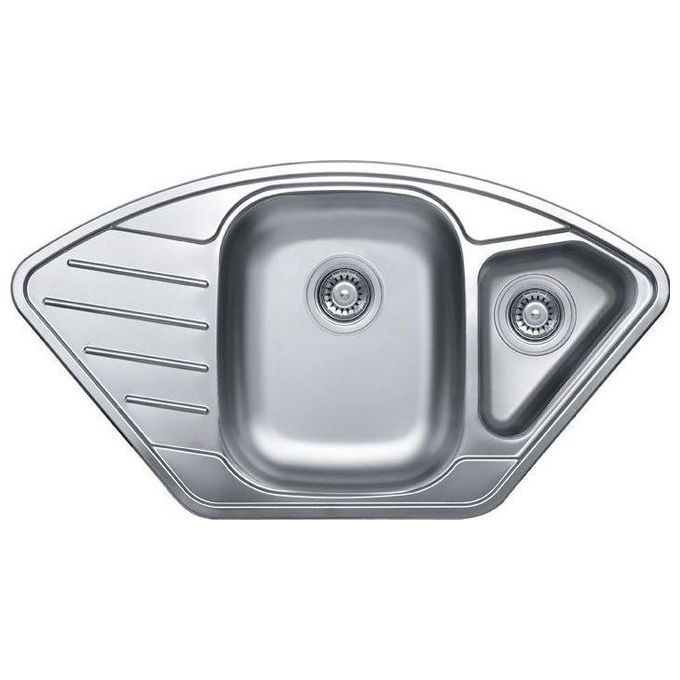 foto del prodotto elleci special esa 920 lix920sasex lavello da incasso 2 vasche gocciolatoio, acciaio inox satinato, 92x50 cm, da incasso, inox satinato