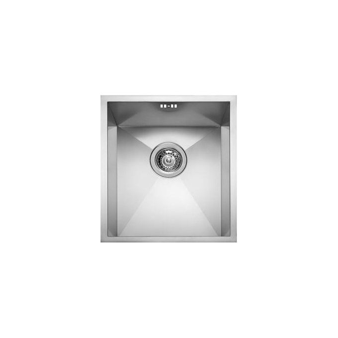 foto del prodotto elleci square 500 liq500sac lavello da incasso 1 vasca, acciaio inox satinato, 54x44 cm, da incasso, inox satinato