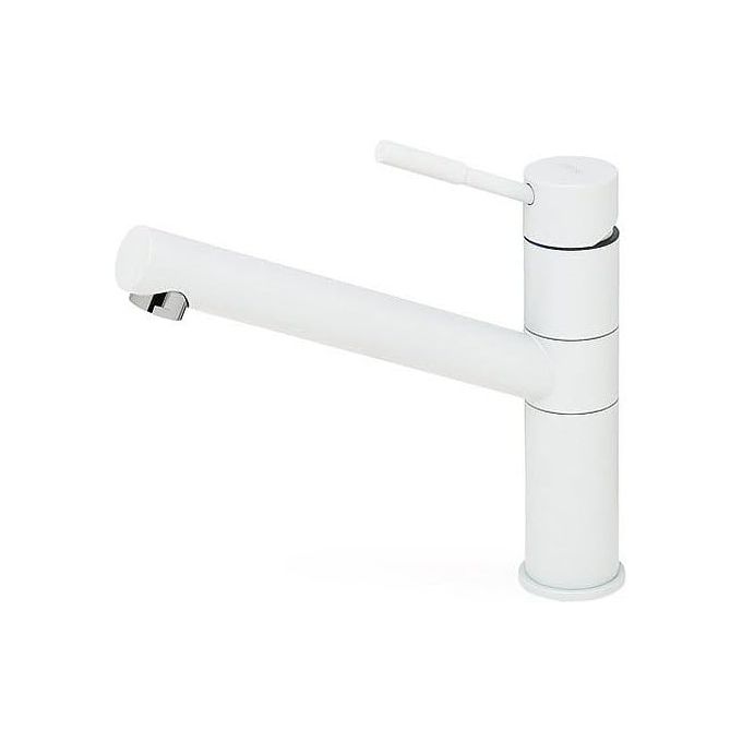 foto del prodotto elleci teseo mgktes68 miscelatore da cucina monocomando, da incasso, granitek, canna girevole, 23,4 cm, bianco