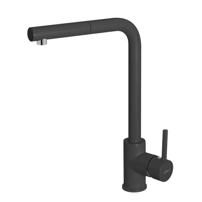 immagine 0 del prodotto elleci trail plus. tipo di beccuccio estraibile, colore del prodotto nero, materiale del rubinetto granitek. altezza sopra la superficie di
