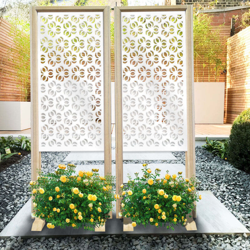 foto del prodotto ellisse separ paravento modulabile 70x190cm in legno e pvc colore bianco