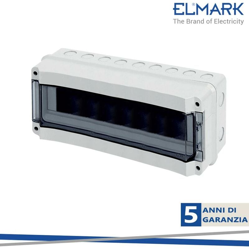 foto del prodotto elm hk18 scatola da appartamento montaggio a vista 18 vie, ip65