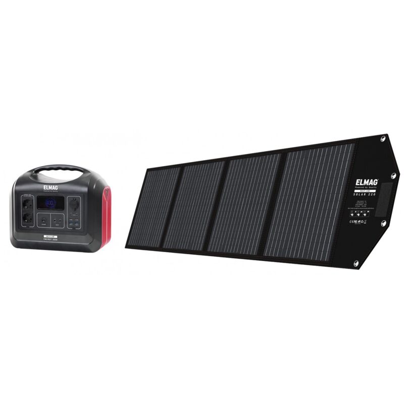 foto del prodotto elmag tragbares solargenerator set energy 1800 solar 220 00403 