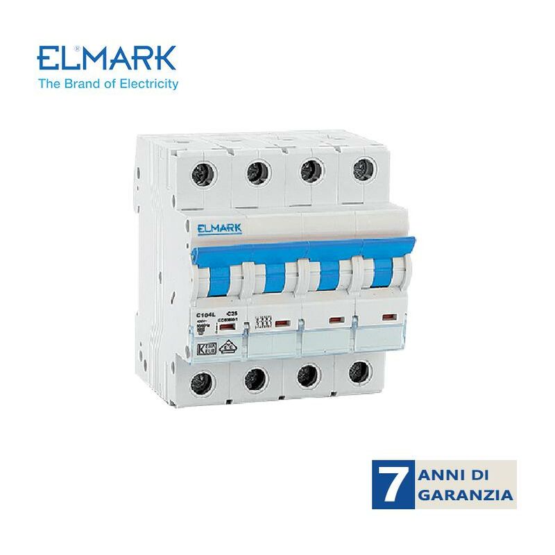 foto del prodotto elmark interruttore automatico c104l 4p 10ka c32a curva c