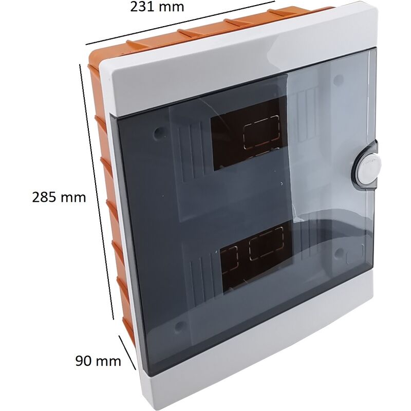 foto del prodotto elmark quadro elettrico centralino 16 moduli din box incasso scatola ip40 interruttori