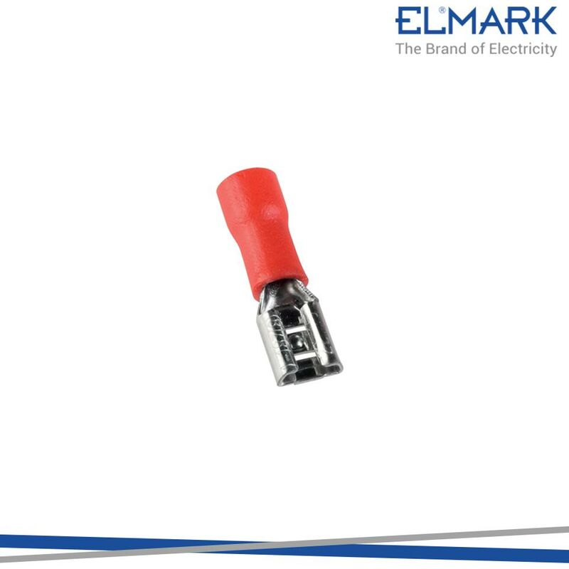 foto del prodotto elmark terminali cavi isolati fdd femmina 1.25 187 rosso 100pz
