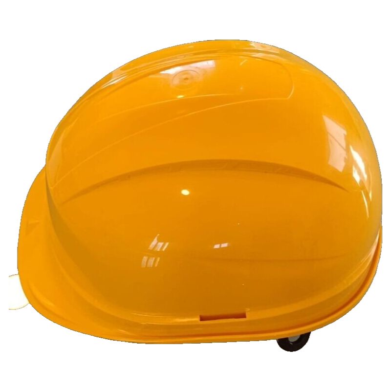 foto del prodotto elmetto caschetto casco di protezione per lavoro cantiere muratore giallo in abs