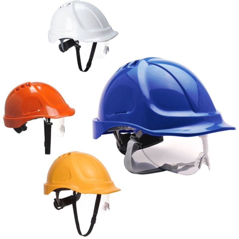foto del prodotto elmetto da lavoro endurance con visiera blue royal unica