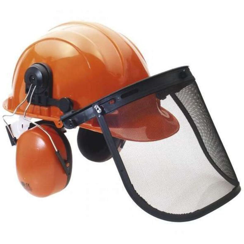 foto del prodotto elmetto protezione cuffie visiera