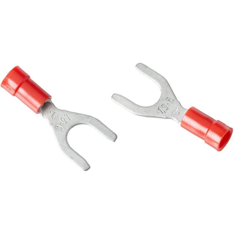 foto del prodotto elpress 400100089 plug-in preaislado, forchetta, 0.5 1.5 sezione del driver mm , 6.5 m-6 di diametro embornado, larghezza 11, 100 pacchetto, rosso