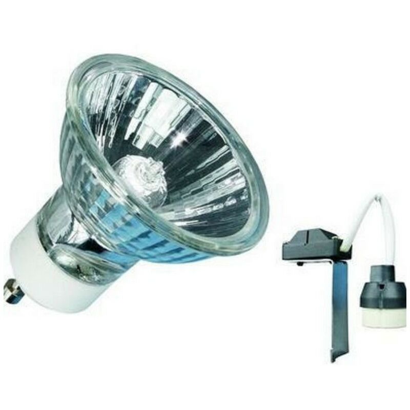 foto del prodotto elro gu35 lampadina faretto alogeno e kit cablaggio gu10 35w warm 1200lm