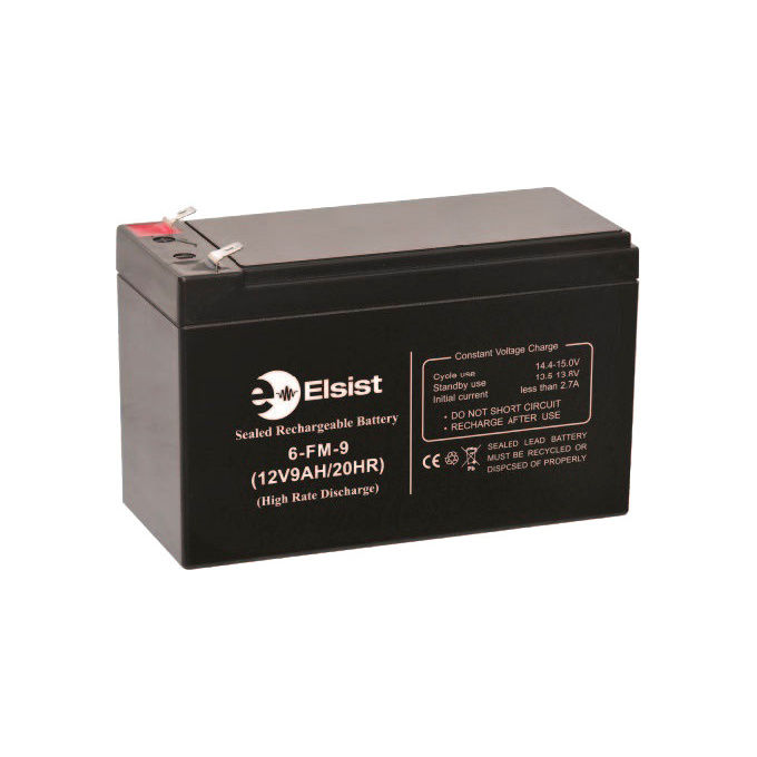 foto del prodotto elsist bt009r batteria vrla 12v 9ah ricaricabile per ups e sistemi di sicurezza
