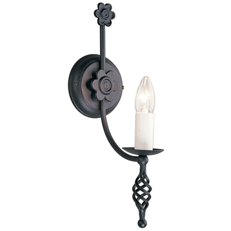 foto del prodotto elstead applique classica belfry acciaio nero 1 luce e14