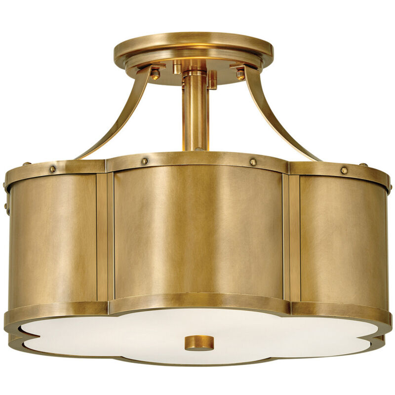 foto del prodotto elstead - hinkley chance plafoniera cilindrica heritage ottone