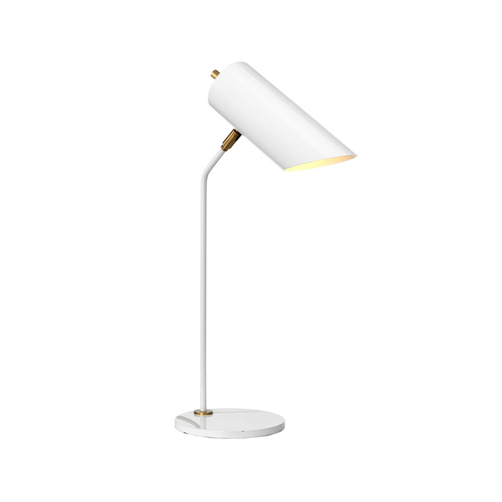 foto del prodotto elstead lampada da tavolo quinto, bianco ottone anticato