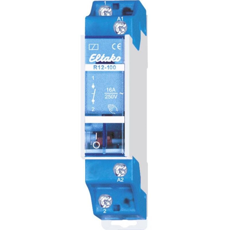 foto del prodotto eltako r12 100 230v rel di commutazione tensione nom. 230 v corrente di commut. max. 16 a 1 na 1 pz.