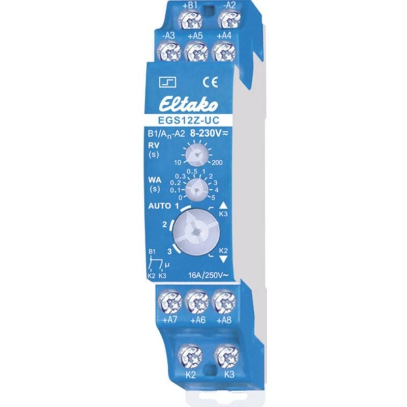 foto del prodotto eltako rel a impulso guida din egs12z uc 2 na 230 v 2 a 1 pz.