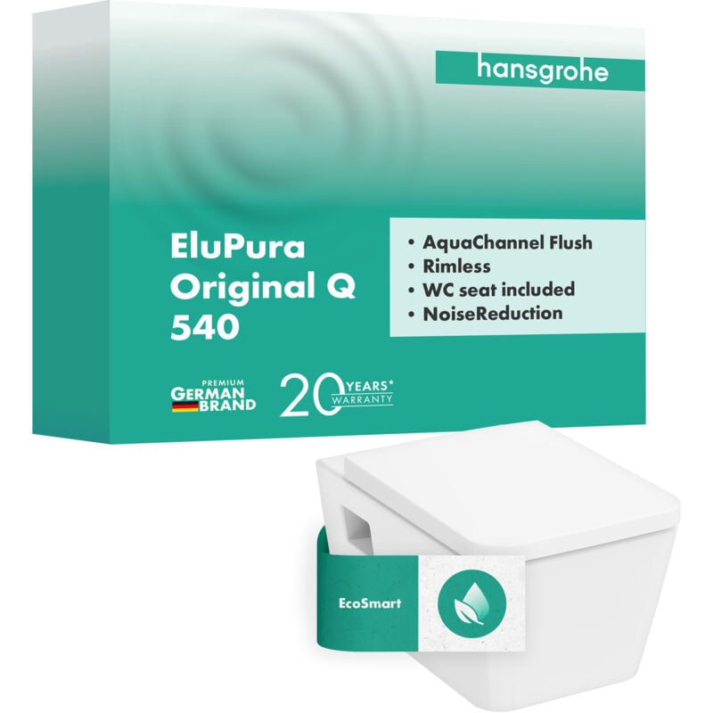 foto del prodotto elupura original q kit wc suspendu, 365x540mm, hansgrohe