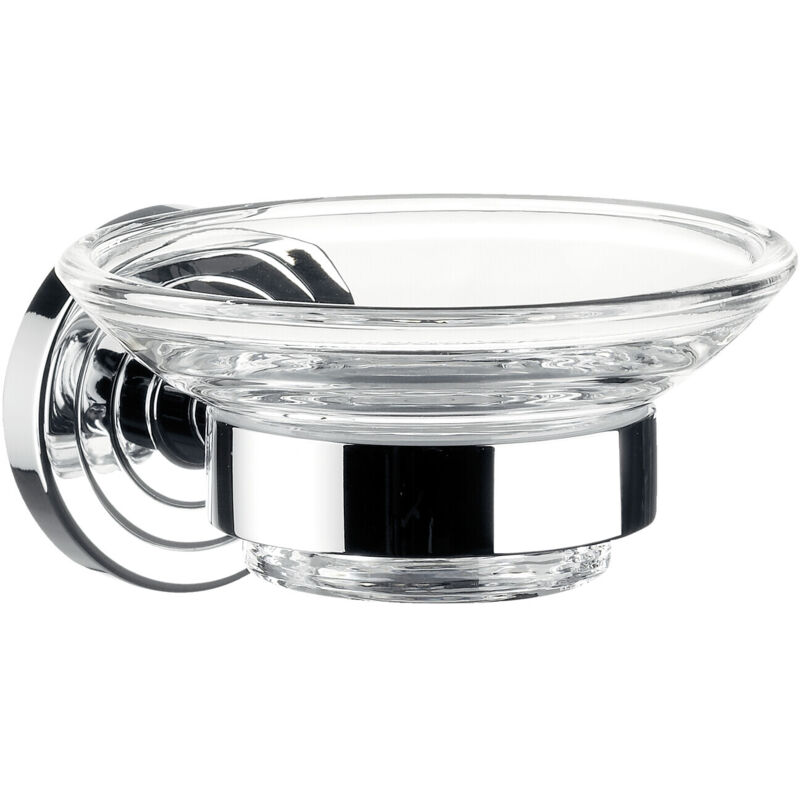 foto del prodotto emco polo porte savon, verre cristal clair, d 106mm, 073000100,