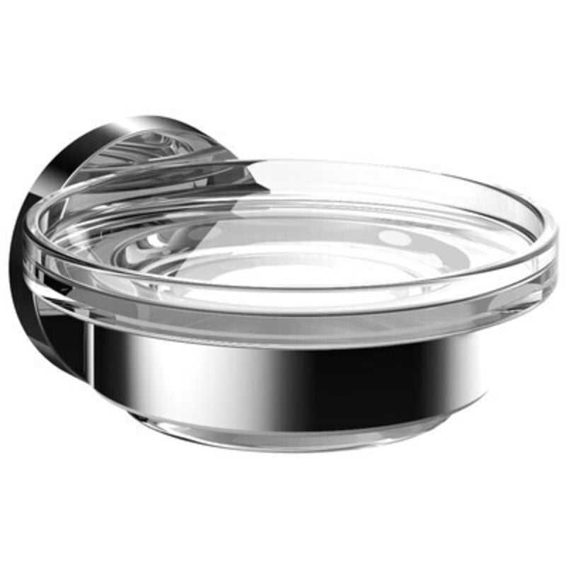 foto del prodotto emco porte savon rond plat en verre cristal, 433000100,
