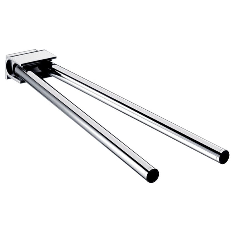 foto del prodotto emco system2 porte serviettes, pivotant, 2 bras, 446mm, chrome,