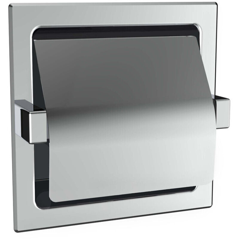 foto del prodotto emco system2 support papier encastr , avec couvercle, chrom ,