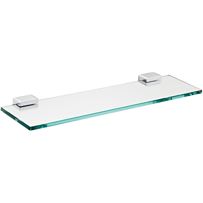 foto del prodotto emco - system2 tablette, verre cristal clair, 500x100mm, chrome,