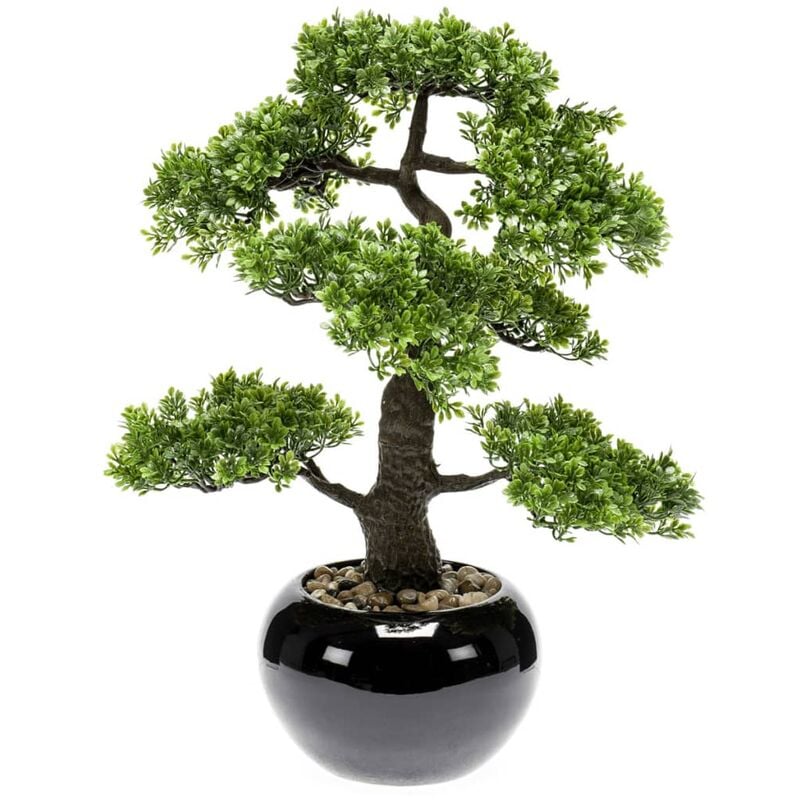 foto del prodotto emerald ficus artificiale mini bonsai 47 cm 420006 verde