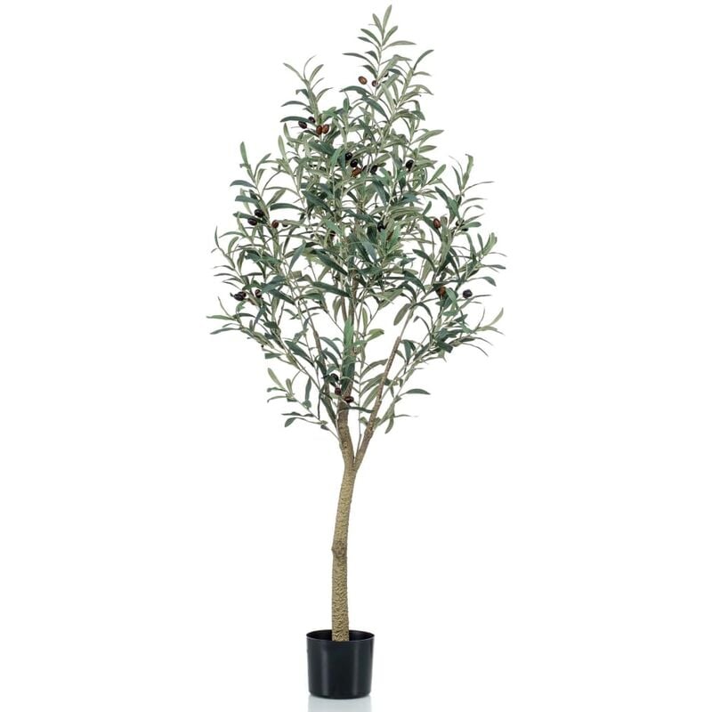 foto del prodotto emerald ulivo artificiale 140 cm in vaso di plastica