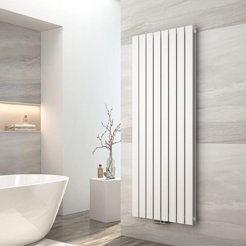 foto del prodotto emke radiatore ad acqua calda in acciaio radiatore a doppio strato tubo piatto montaggio a parete bianco 160x62cm