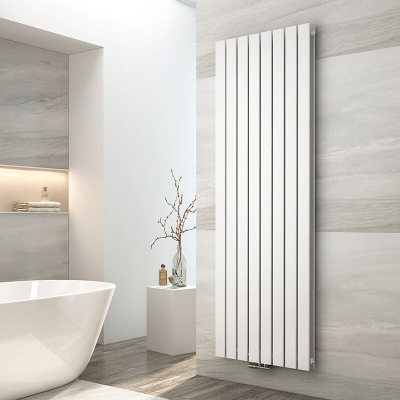 foto del prodotto emke radiatore ad acqua calda in acciaio radiatore a doppio strato tubo piatto montaggio a parete bianco 180x62cm