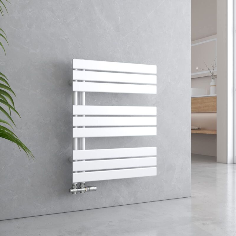 foto del prodotto emke sftr7660x1w adr radiatore da bagno, bianco, 762x600 mm