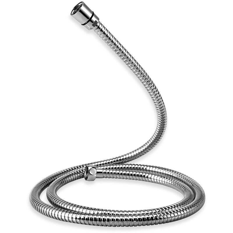 foto del prodotto emke tubo doccia in acciaio inox, lunghezza 1,75 m, tubo flessibile per doccia in acciaio inox, tubo flessibile per doccia con doppia protezione