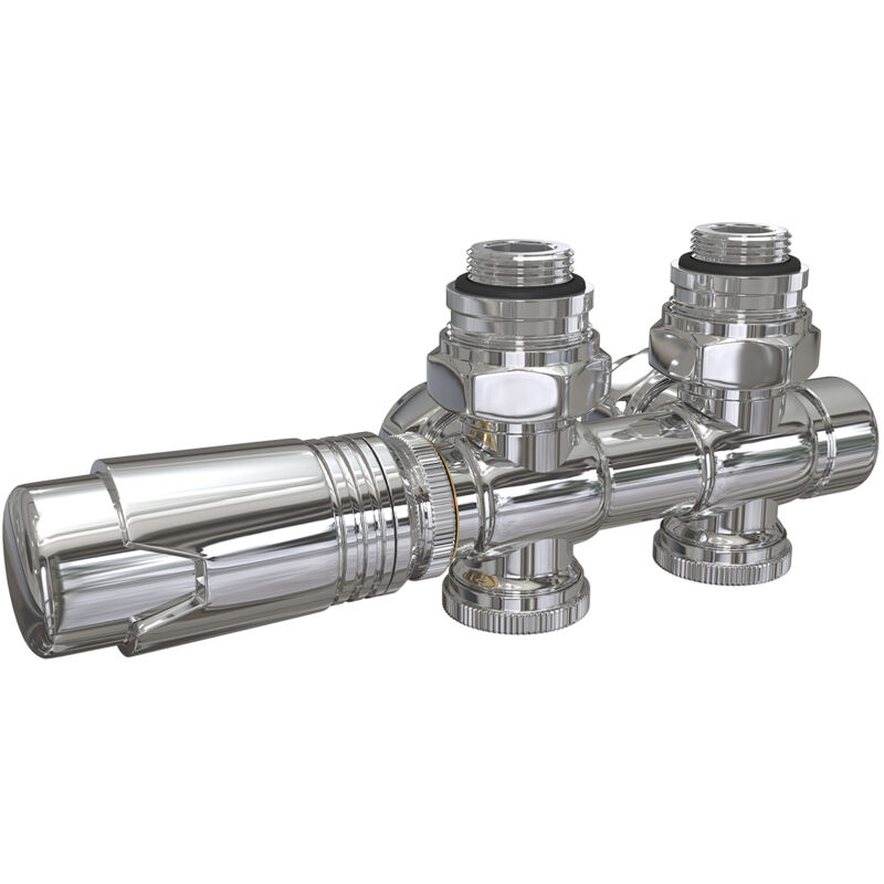 foto del prodotto emke valvola termostatica per radiatore, valvola angolare, valvola termostatica per radiatore, kit radiatore multiblocco con regolatore di