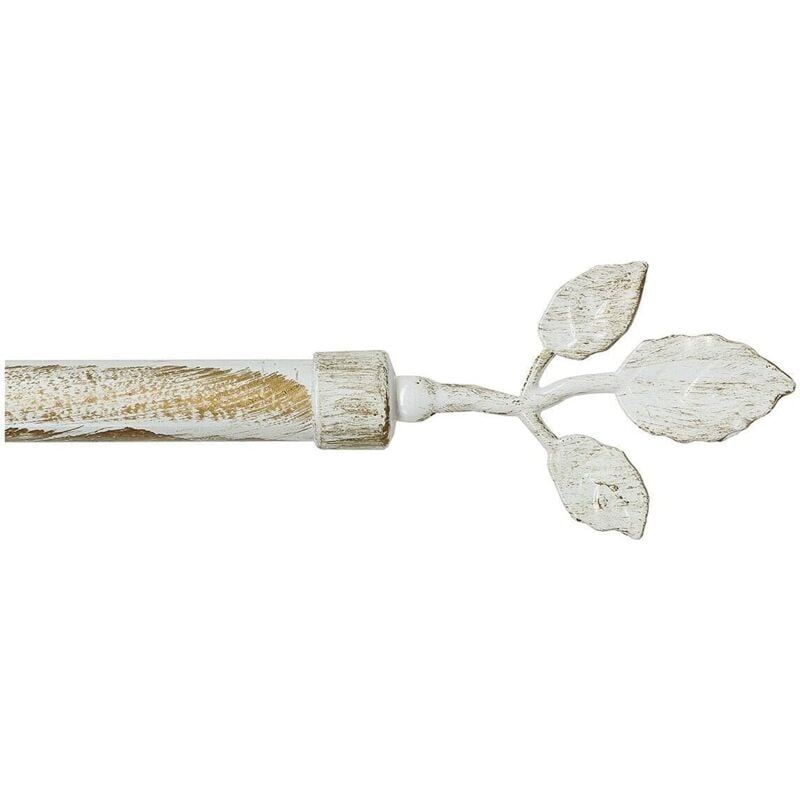 foto del prodotto emmevi mv s.p.a. bastone tenda ferro estendibile asta scorritenda anelli foglie 120 210 cm shabby chic