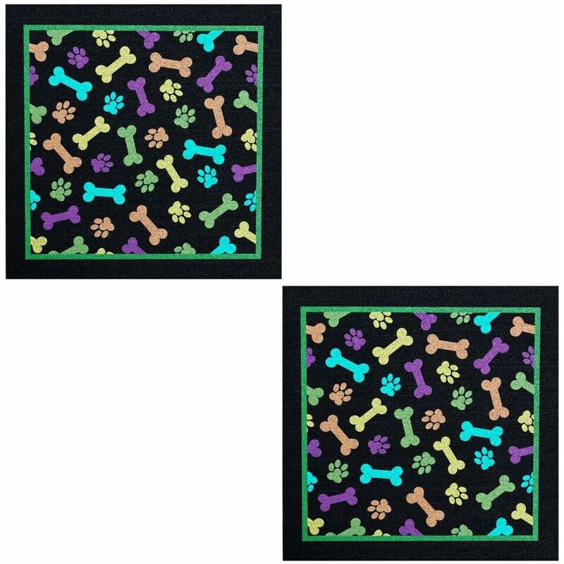 foto del prodotto emmevi mv s.p.a. coppia tappetini sottociotola gomma sostenibile antiscivolo 30x30 cm cane gatto dis.f