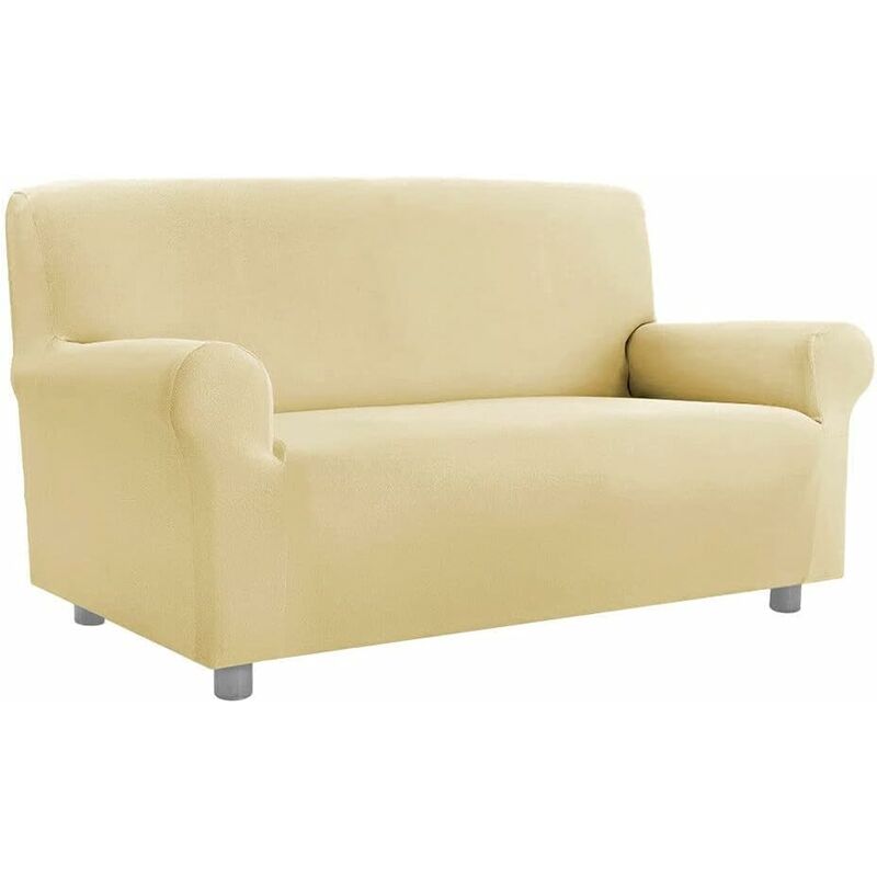 foto del prodotto emmevi mv s.p.a. copridivano elasticizzato universale con braccioli 100 made in italy salva divano poltrona beige 1 posto
