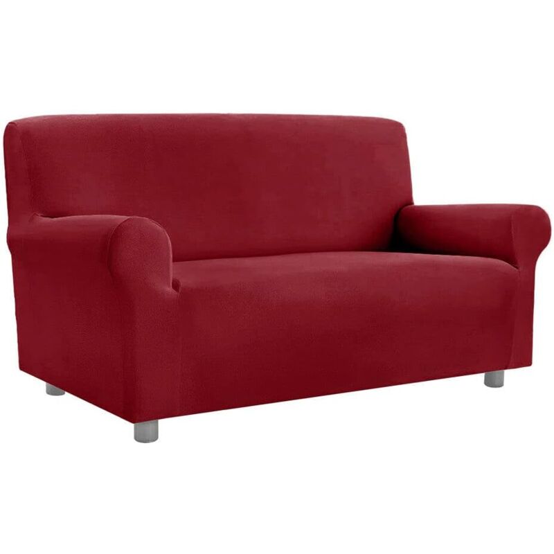 foto del prodotto emmevi mv s.p.a. copridivano elasticizzato universale con braccioli 100 made in italy salva divano poltrona bordeaux 1 posto