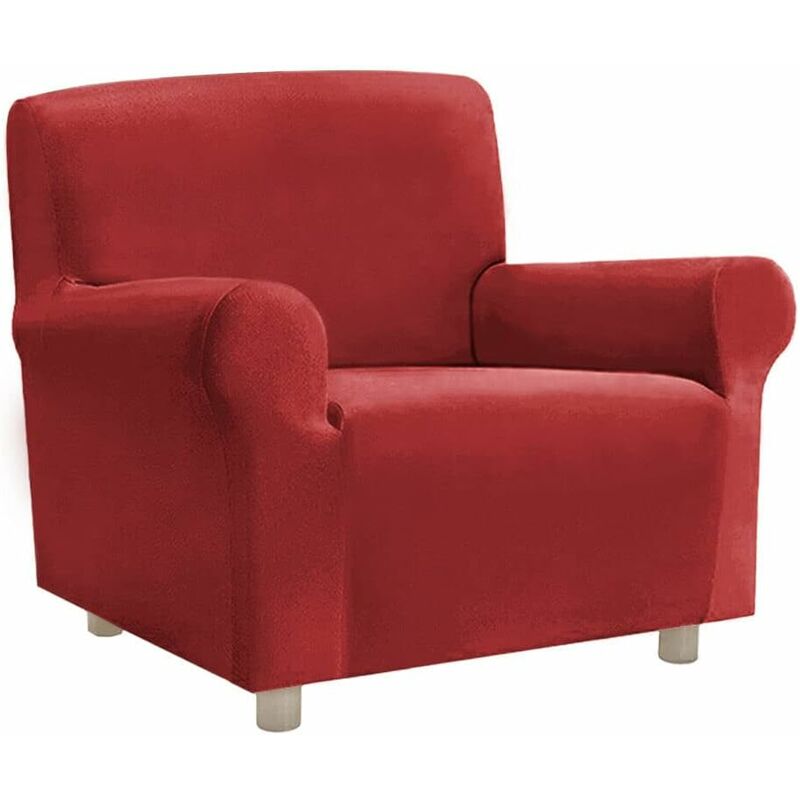 foto del prodotto emmevi mv s.p.a. copripoltrona elasticizzato universale con braccioli copri poltrona 100 made in italy bordeaux