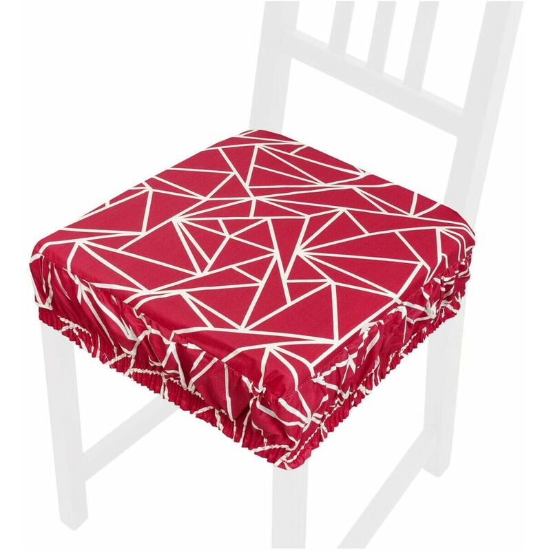 foto del prodotto emmevi mv s.p.a. cuscino sedia cotone sfoderabile lavabile fascia elastica coprisedia moderno astratto 100 made in italy rosso