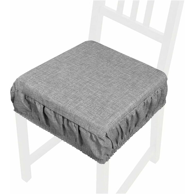 foto del prodotto emmevi mv s.p.a. cuscino sedia morbido sfoderabile coprisedia cotone lavabile colore pastello 100 made in italy antracite