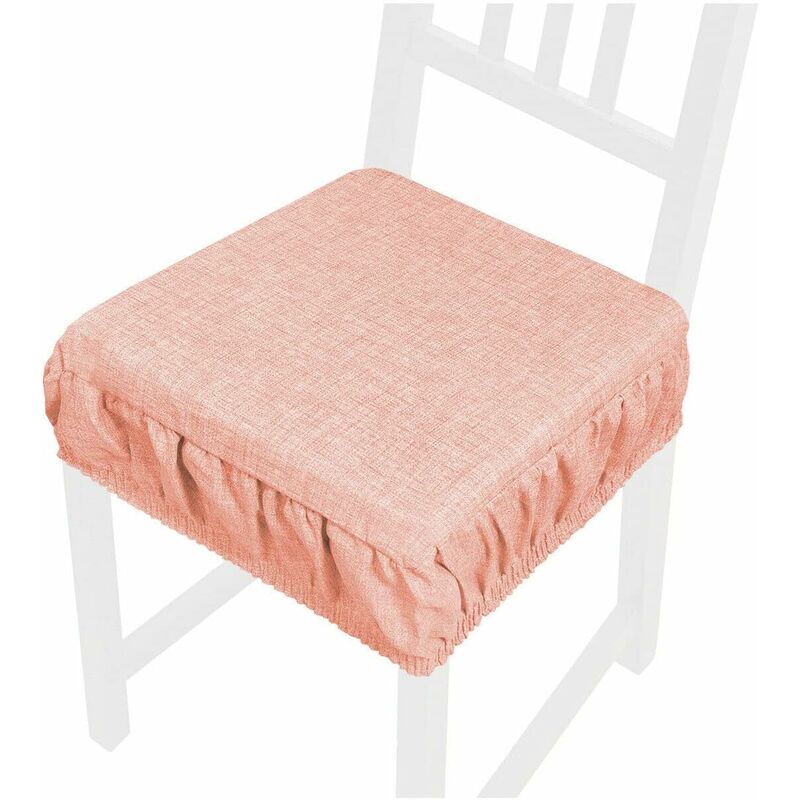 foto del prodotto emmevi mv s.p.a. cuscino sedia morbido sfoderabile coprisedia cotone lavabile colore pastello 100 made in italy rosa