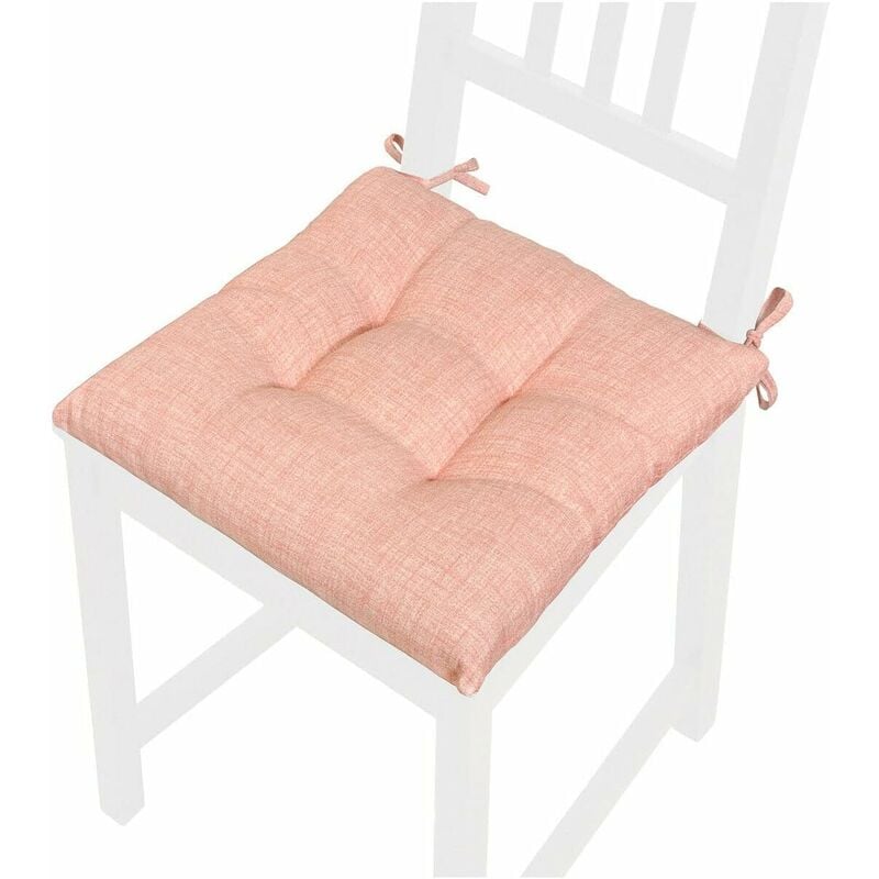 foto del prodotto emmevi mv s.p.a. cuscino sedia pastello morbido universale coprisedia cotone imbottito 100 made in italy rosa